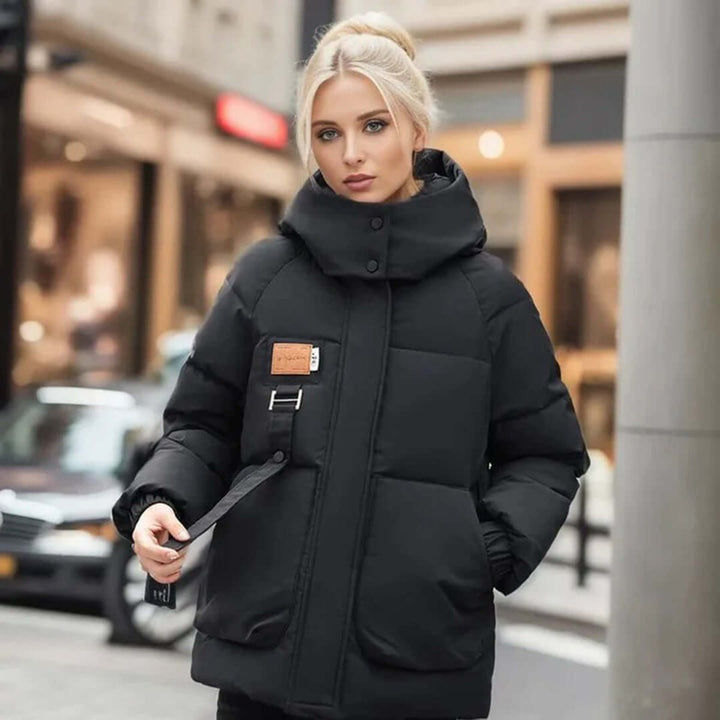 Ladies Puffer Jacket Oversized Quilted Winter Coat Women