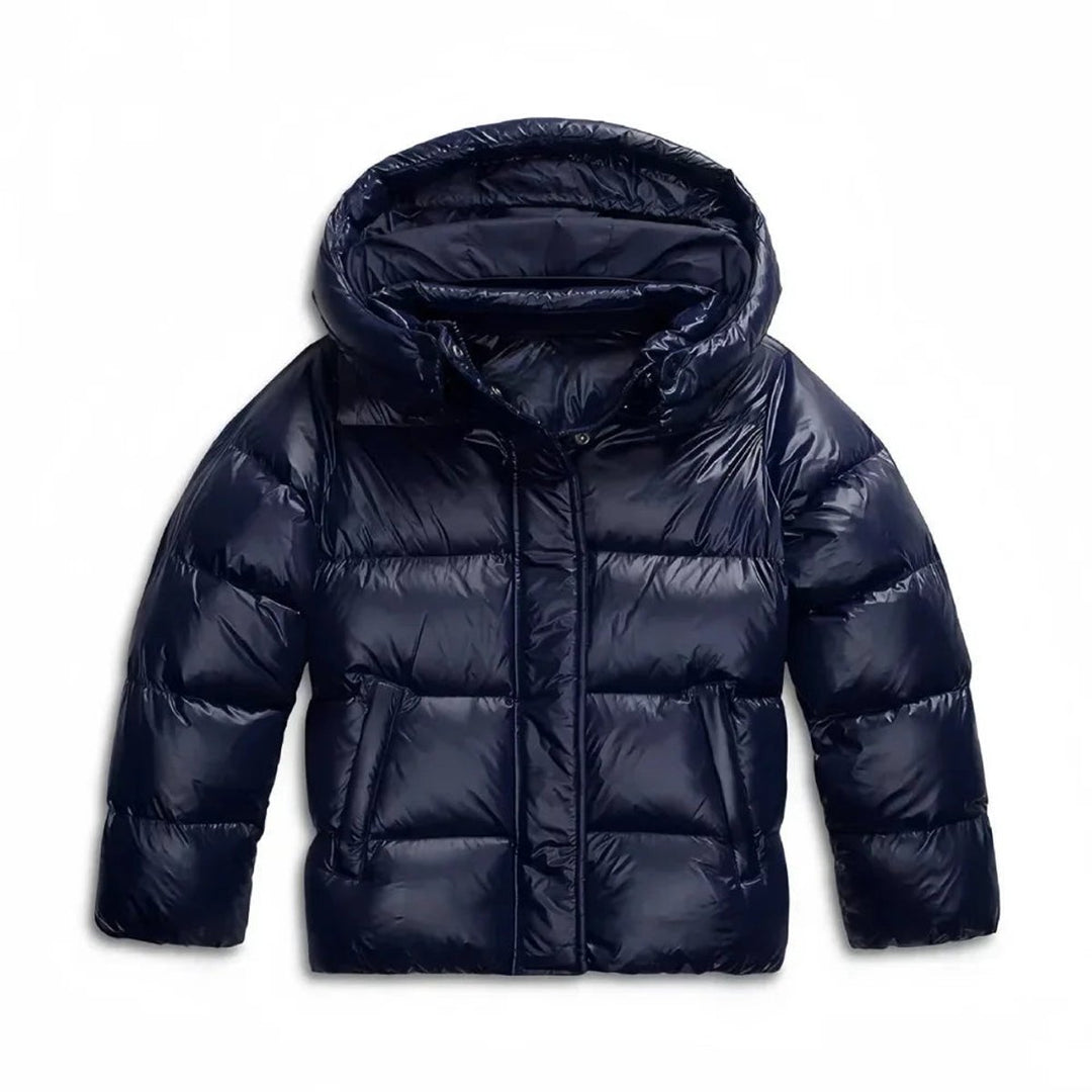 Ladies Puffer Jacket Quilted Hooded Insulated Coat