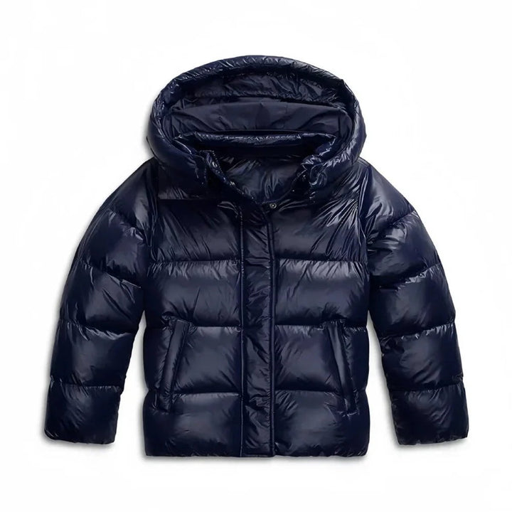 Ladies Puffer Jacket Quilted Hooded Insulated Coat