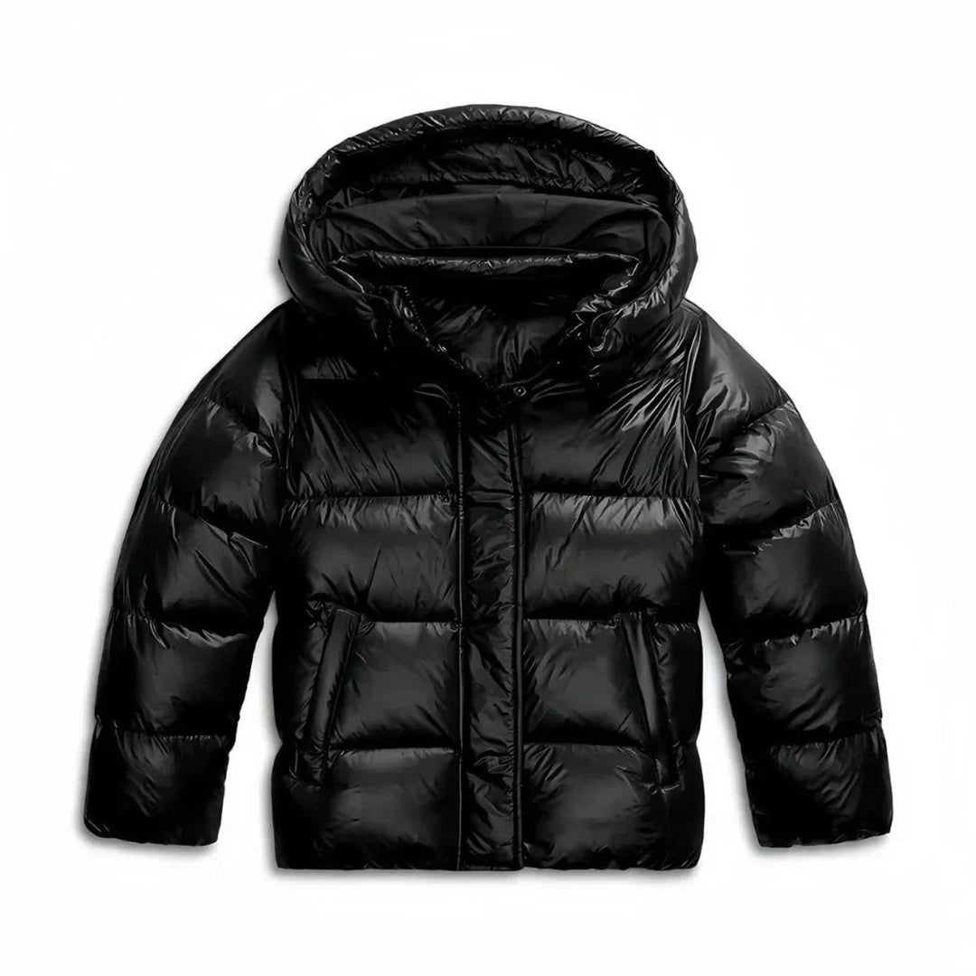 Ladies Puffer Jacket Quilted Hooded Insulated Coat