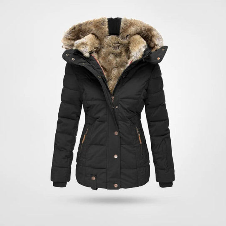 Ladies Puffer Jacket Womens Waterproof Hooded Winter Coat
