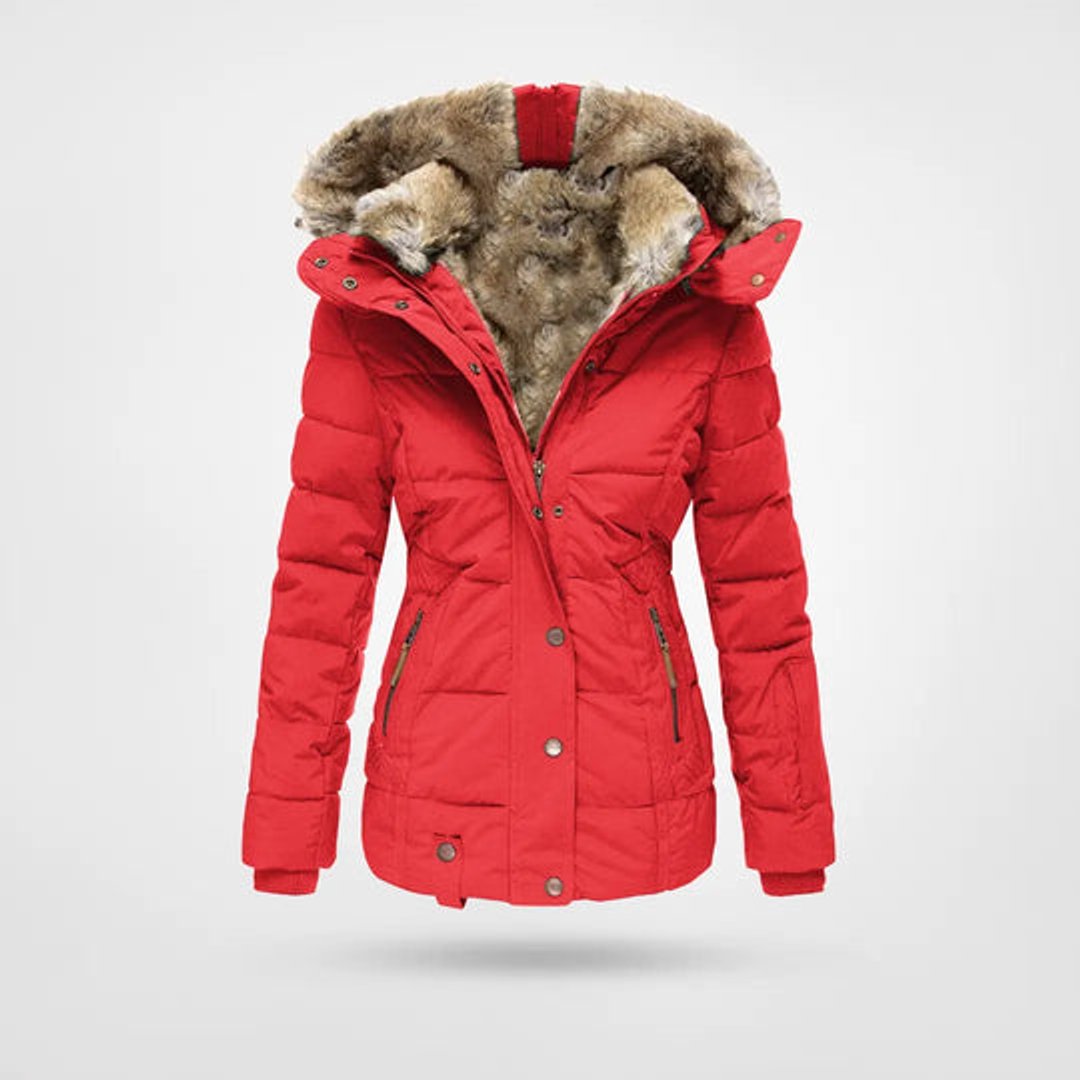Ladies Puffer Jacket Womens Waterproof Hooded Winter Coat