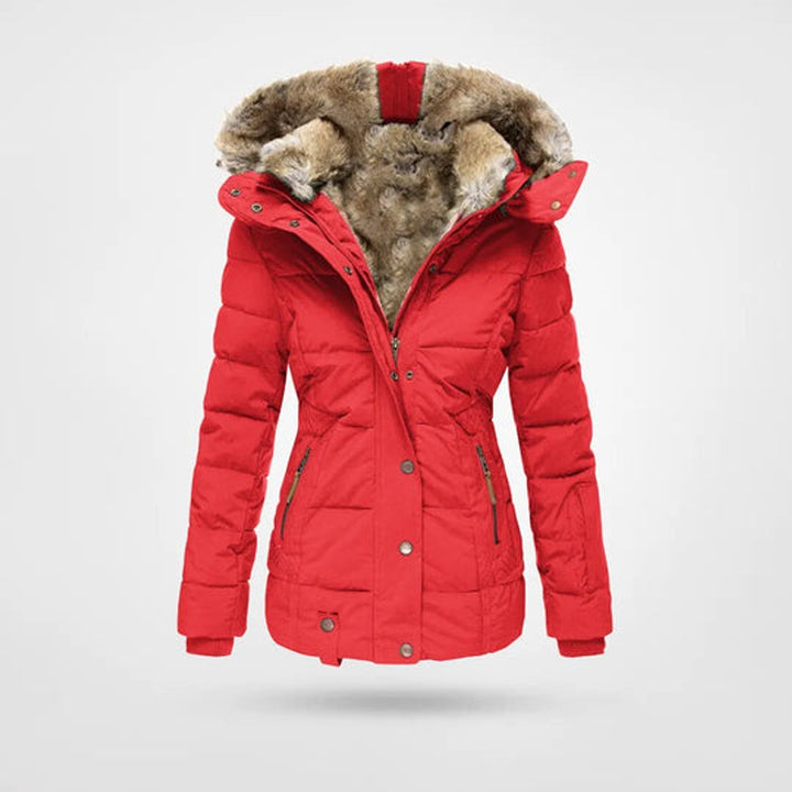 Ladies Puffer Jacket Womens Waterproof Hooded Winter Coat