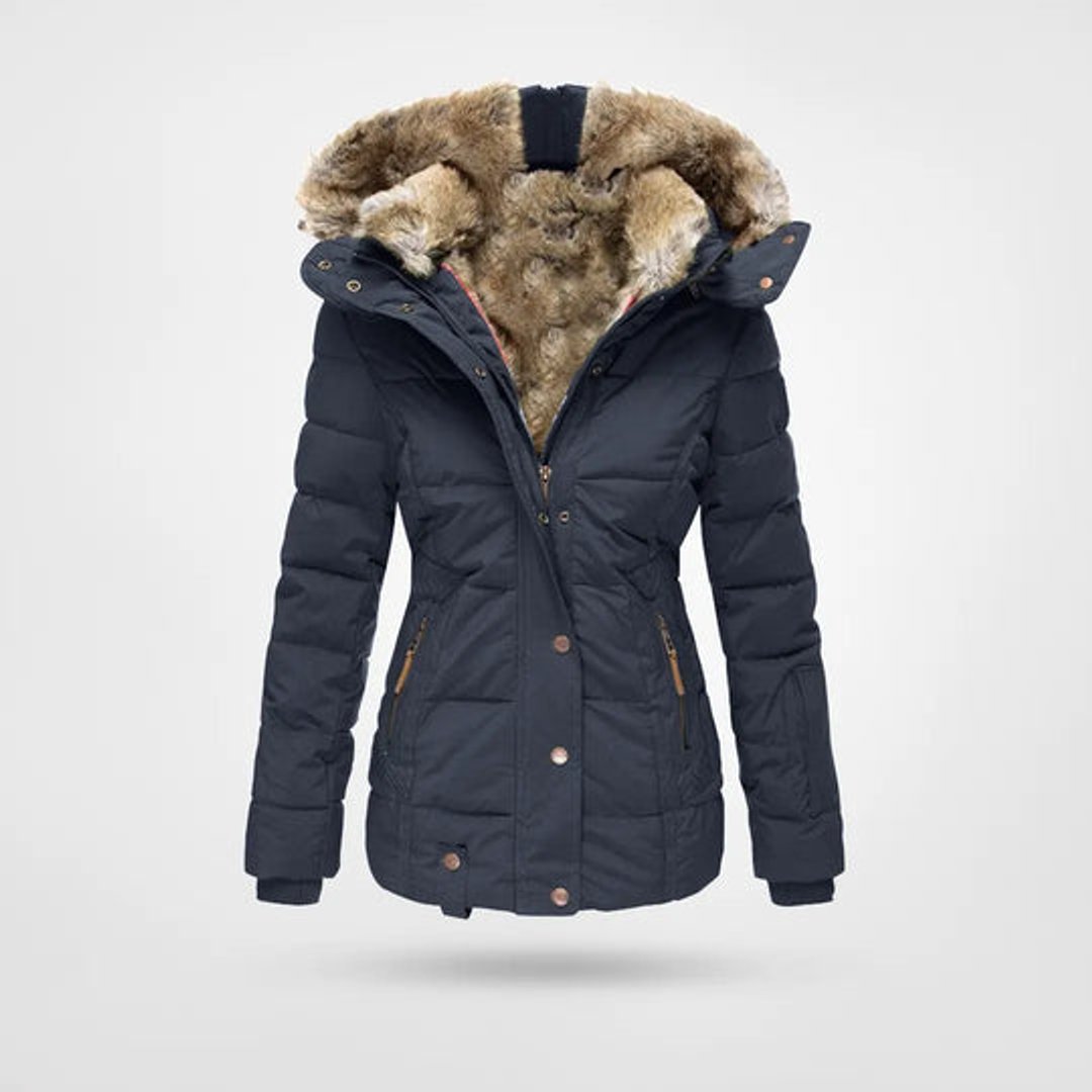 Ladies Puffer Jacket Womens Waterproof Hooded Winter Coat