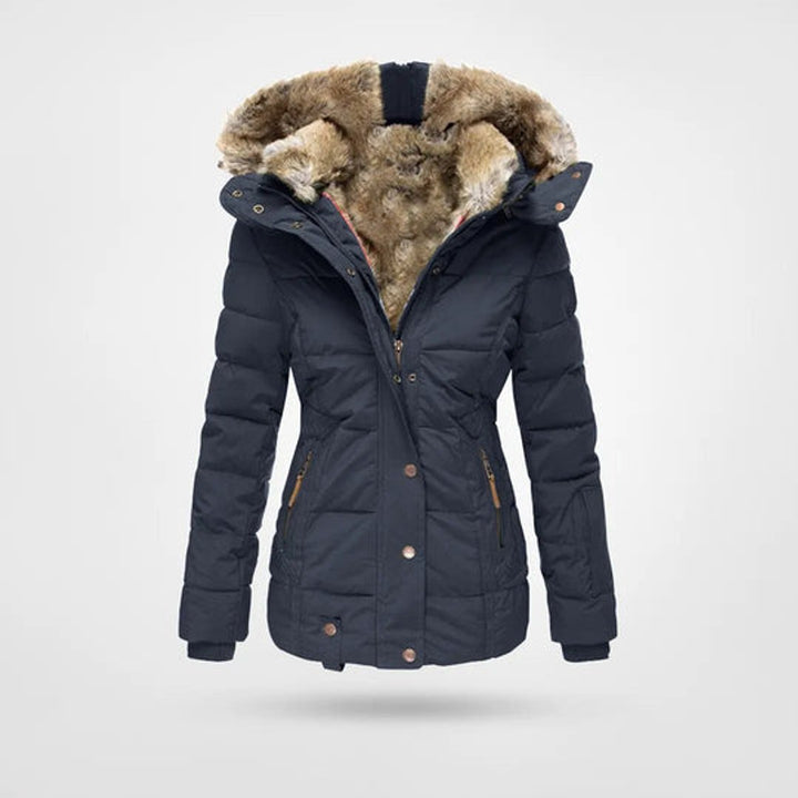 Ladies Puffer Jacket Womens Waterproof Hooded Winter Coat