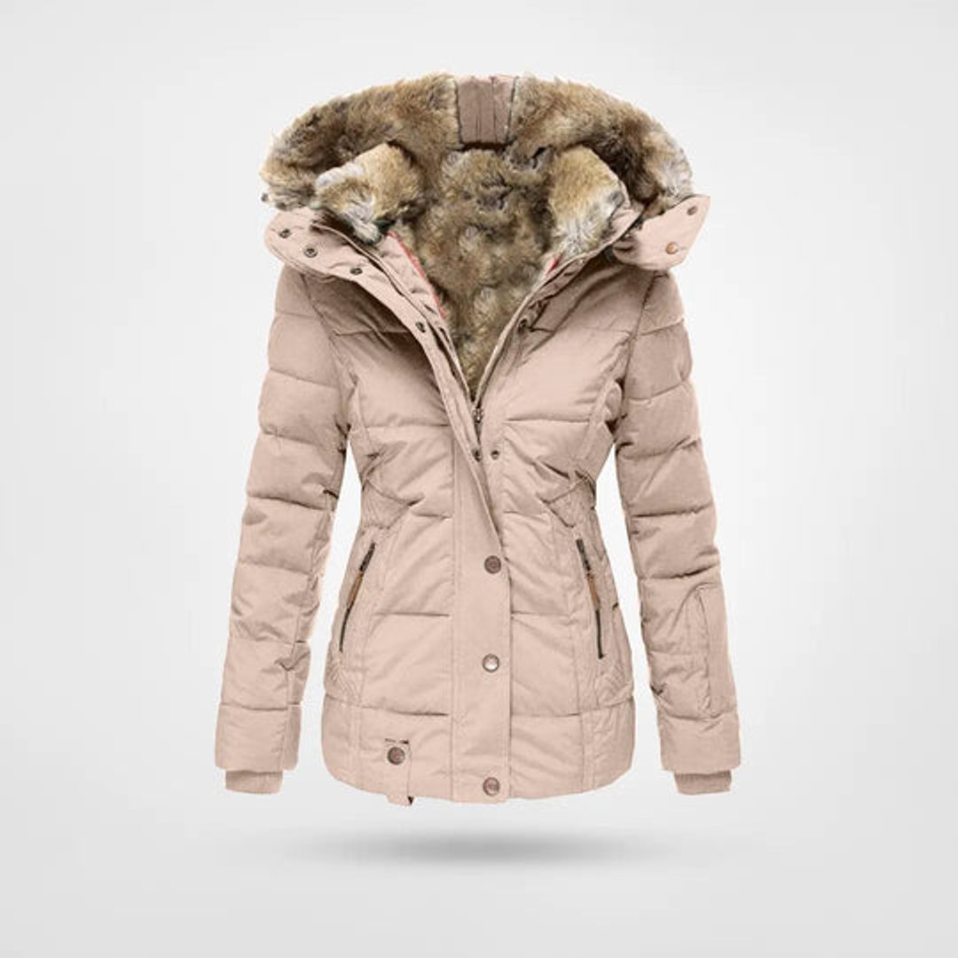 Ladies Puffer Jacket Womens Waterproof Hooded Winter Coat