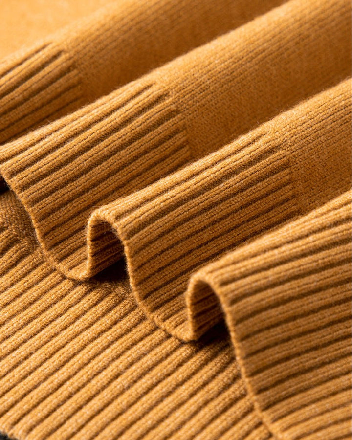 Men's Cashmere Blend V-Neck Knitted Jumper