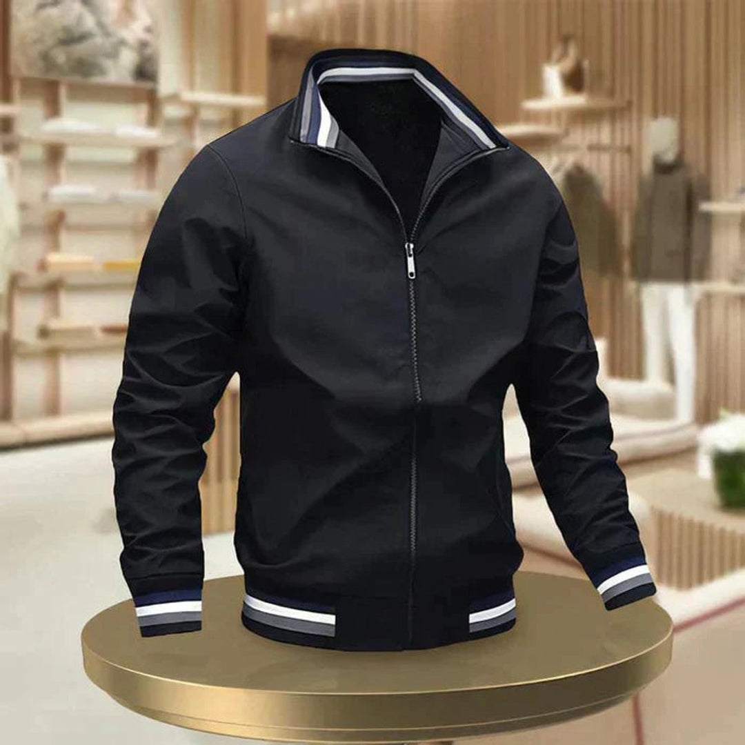 Men's Casual Zip-Up Bomber Jacket Urban Outerwear