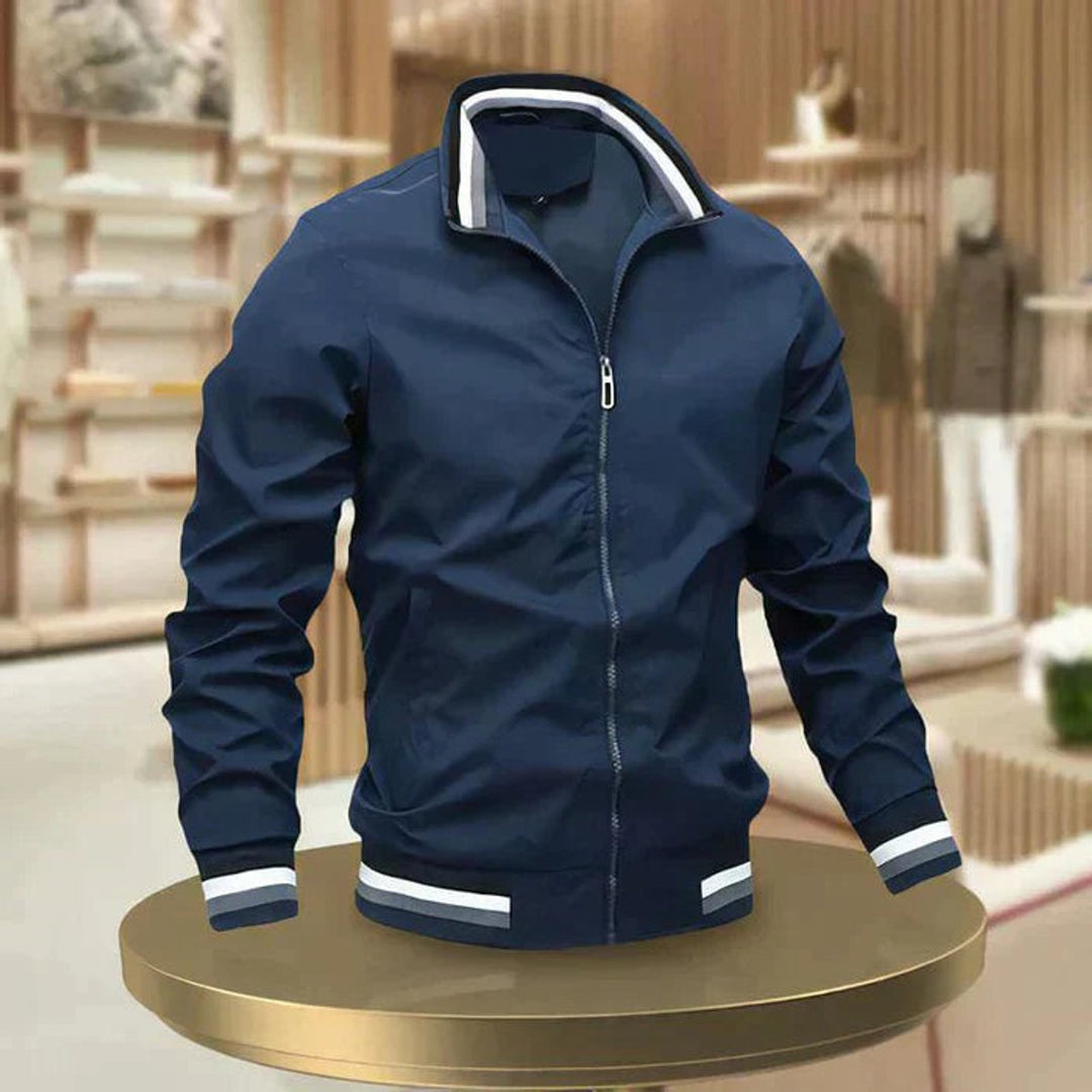 Men's Casual Zip-Up Bomber Jacket Urban Outerwear