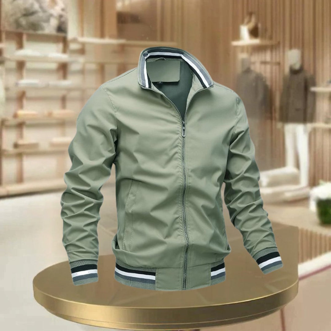 Men's Casual Zip-Up Bomber Jacket Urban Outerwear