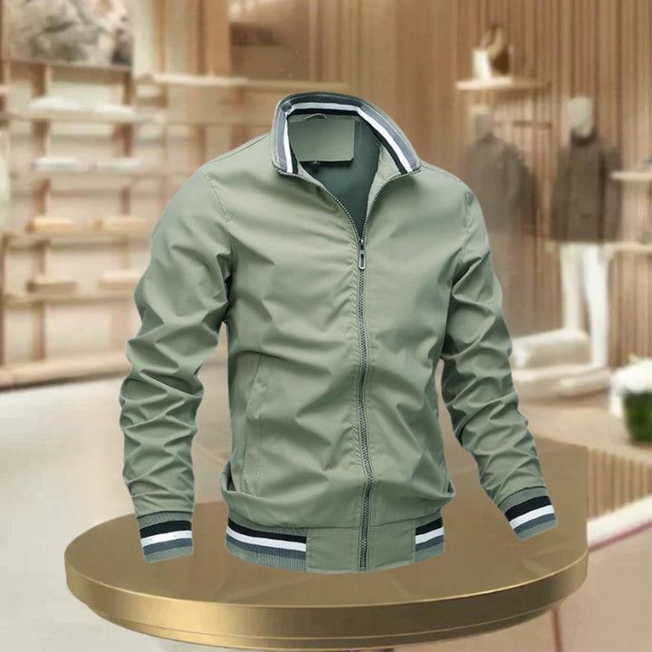 Men's Casual Zip-Up Bomber Jacket Urban Outerwear