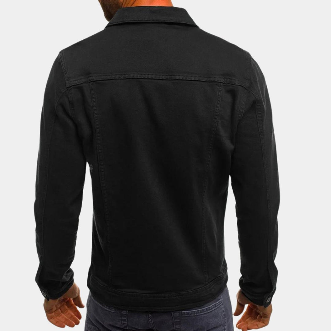 Men's Classic Button-Up Denim Jacket Versatile Mens Jackets