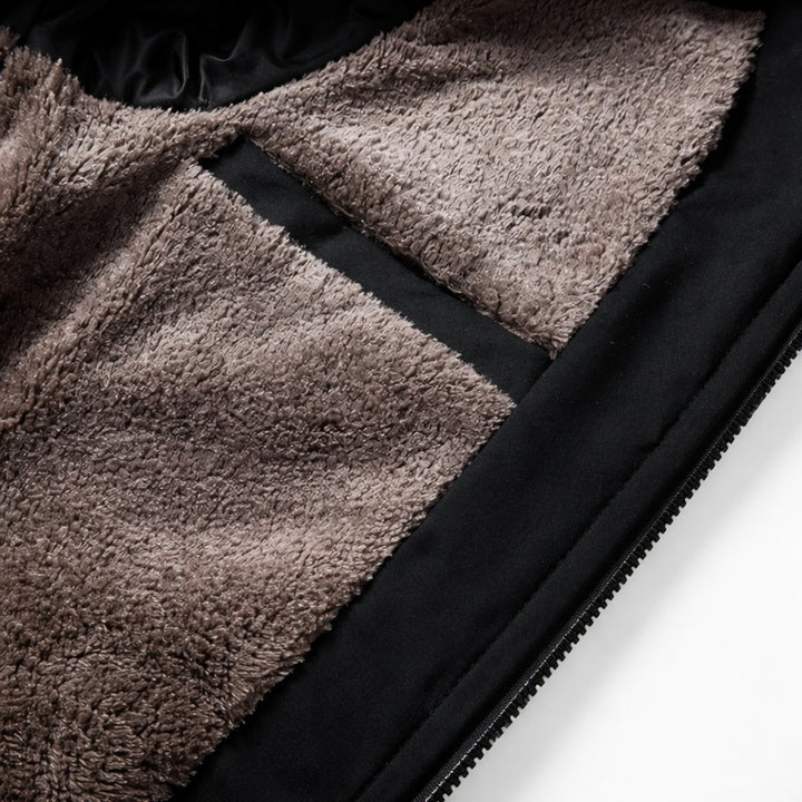 Men's Diamond-Quilted Fleece-Lined Bomber Jacket
