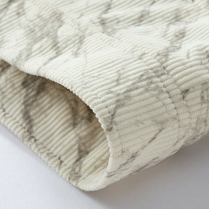 Men's Fleece-Lined Corduroy Bomber Jacket Sherpa Collar