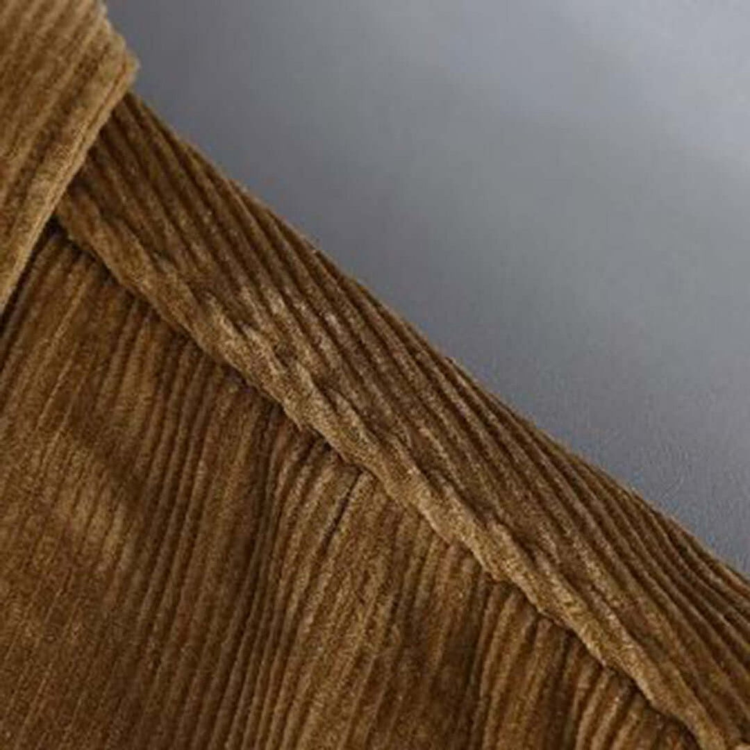 Men's Fleece-Lined Corduroy Shacket Jacket Coat