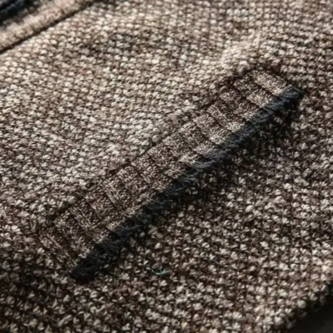 Men's Fleece-Lined Knit Zip-Up Bomber Jacket