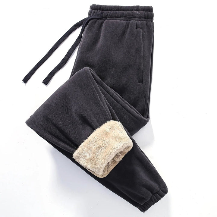 Men's Fleece-Lined Tapered Sherpa Jogger Sweatpants