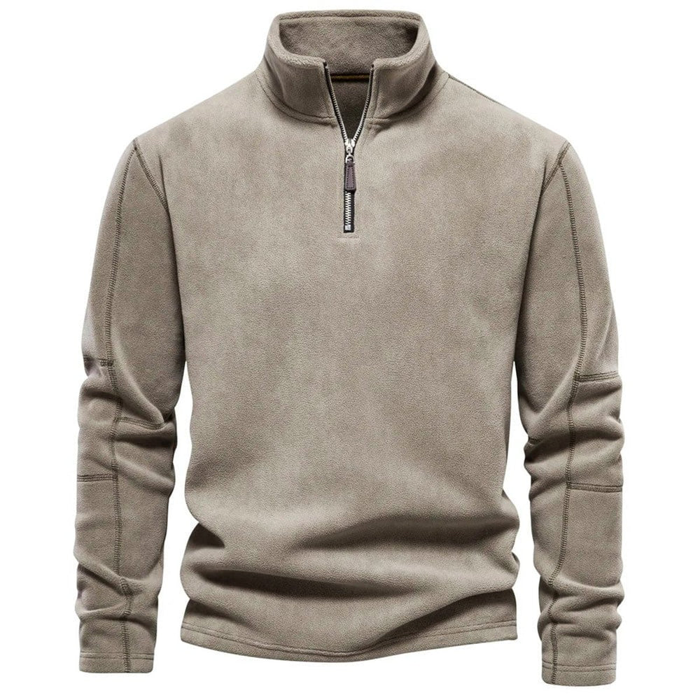 Men's Fleece Quarter-Zip Jumper Pullover Top