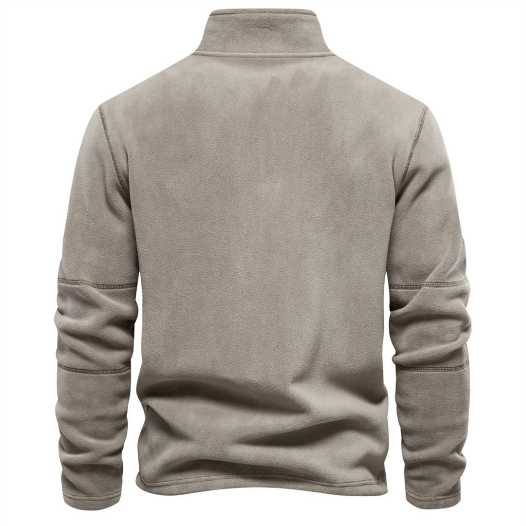 Men's Fleece Quarter-Zip Jumper Pullover Top