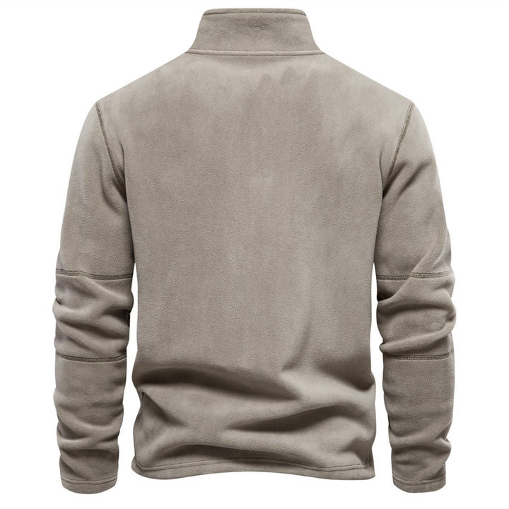 Men's Fleece Quarter-Zip Jumper Pullover Top