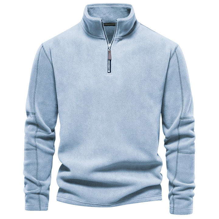 Men's Fleece Quarter-Zip Jumper Pullover Top