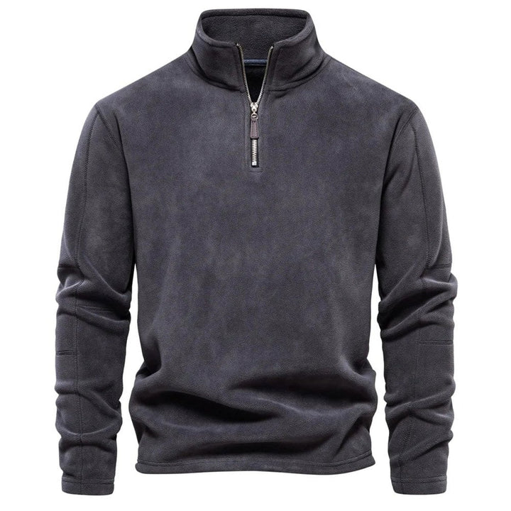 Men's Fleece Quarter-Zip Jumper Pullover Top