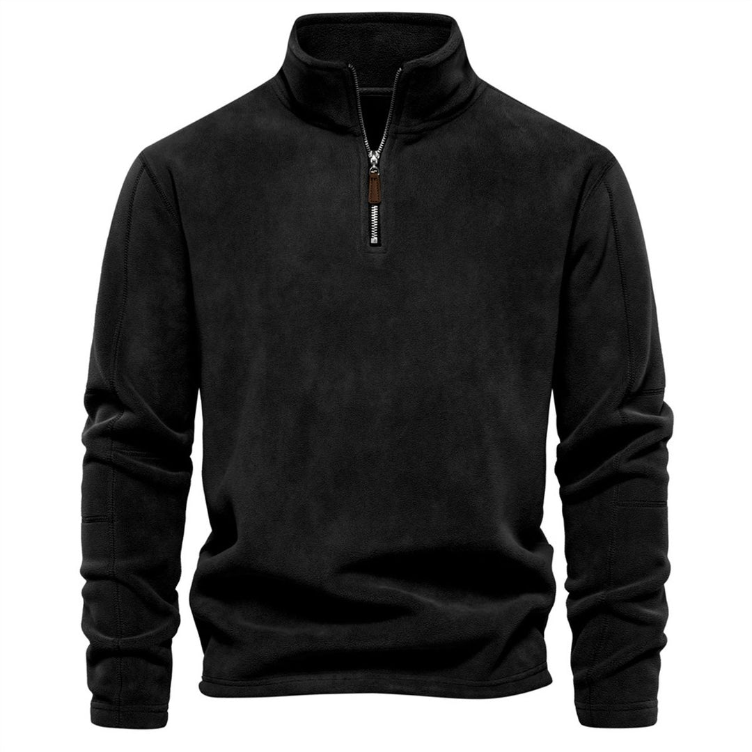 Men's Fleece Quarter-Zip Jumper Pullover Top