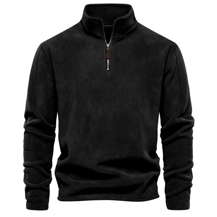 Men's Fleece Quarter-Zip Jumper Pullover Top