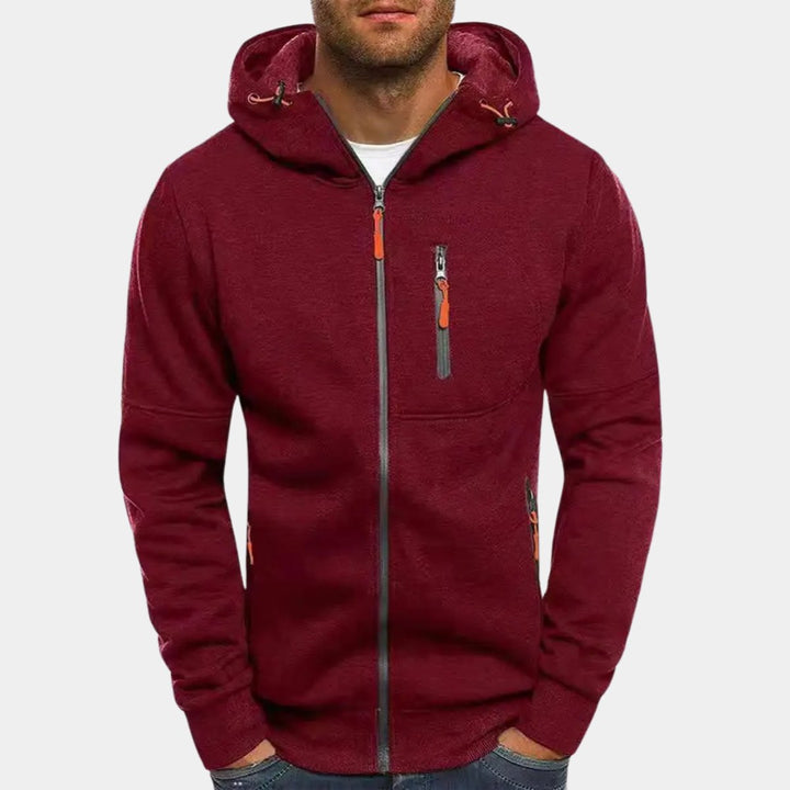 Men's Full Zip Hoodie Casual Fleece Sweatshirt