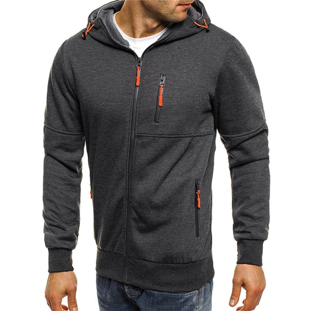 Men's Full Zip Hoodie Casual Fleece Sweatshirt