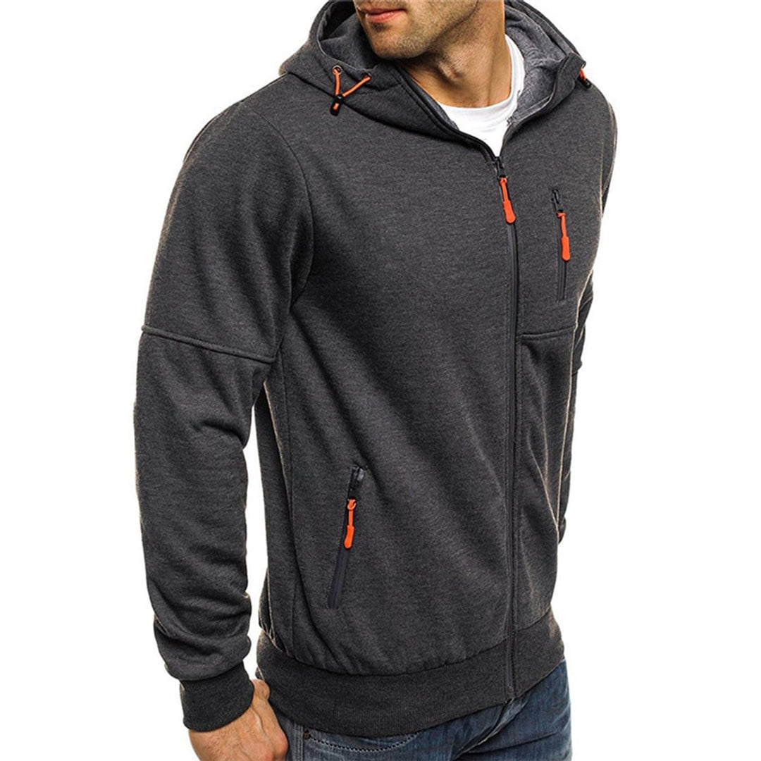 Men's Full Zip Hoodie Casual Fleece Sweatshirt