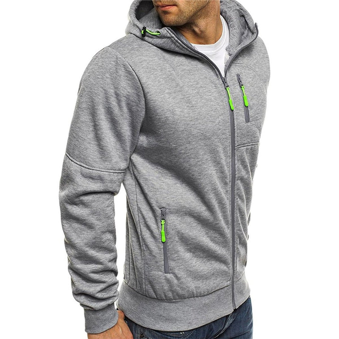 Men's Full Zip Hoodie Casual Fleece Sweatshirt