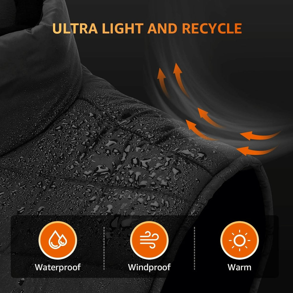 Men's Heated Gilet Lightweight Waterproof Jacket Body Warmer