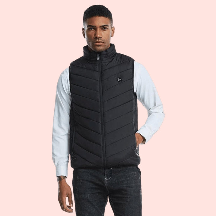 Men's Heated Gilet Lightweight Waterproof Jacket Body Warmer