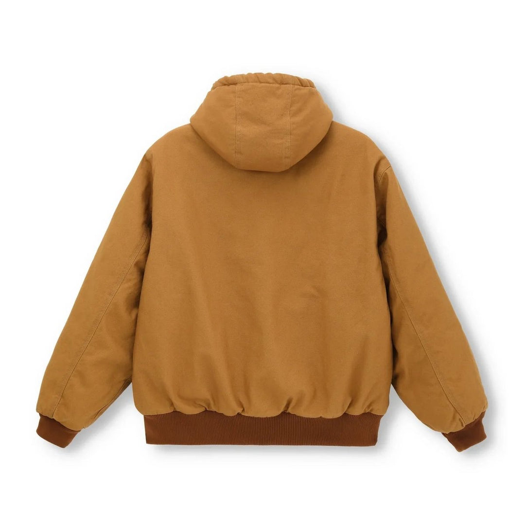 Men's Heavy Duck Canvas Hooded Carhartt-Style Workwear Jacket