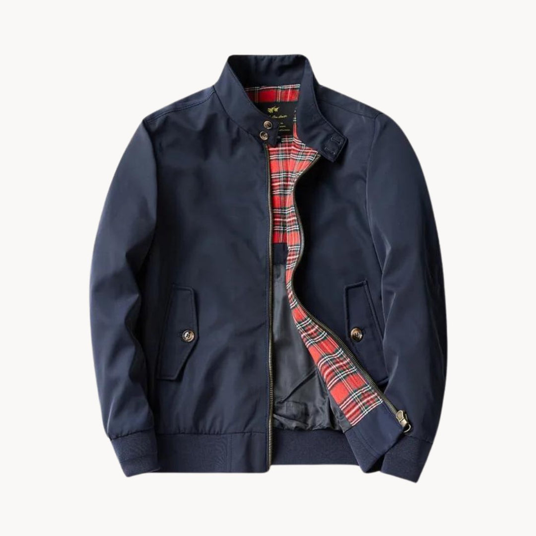 Men's Heritage Tartan-Lined Harrington Bomber Jacket