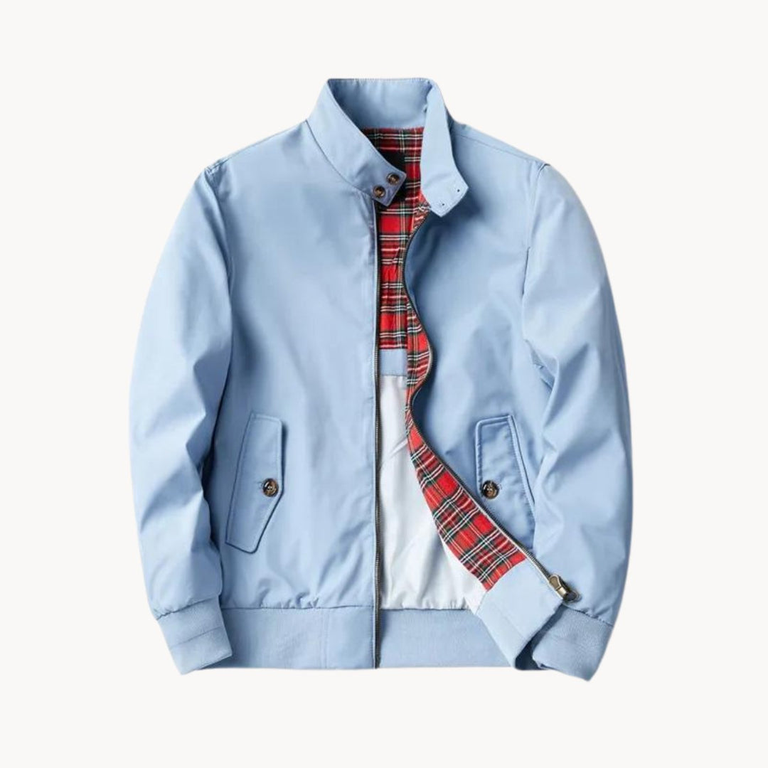 Men's Heritage Tartan-Lined Harrington Bomber Jacket