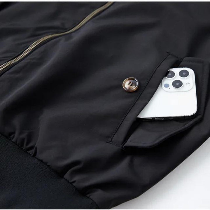 Men's Heritage Tartan-Lined Harrington Bomber Jacket