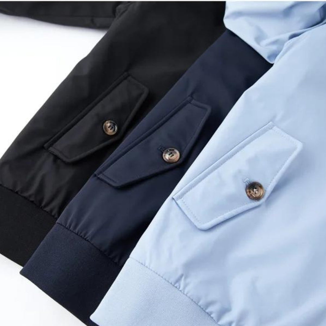 Men's Heritage Tartan-Lined Harrington Bomber Jacket