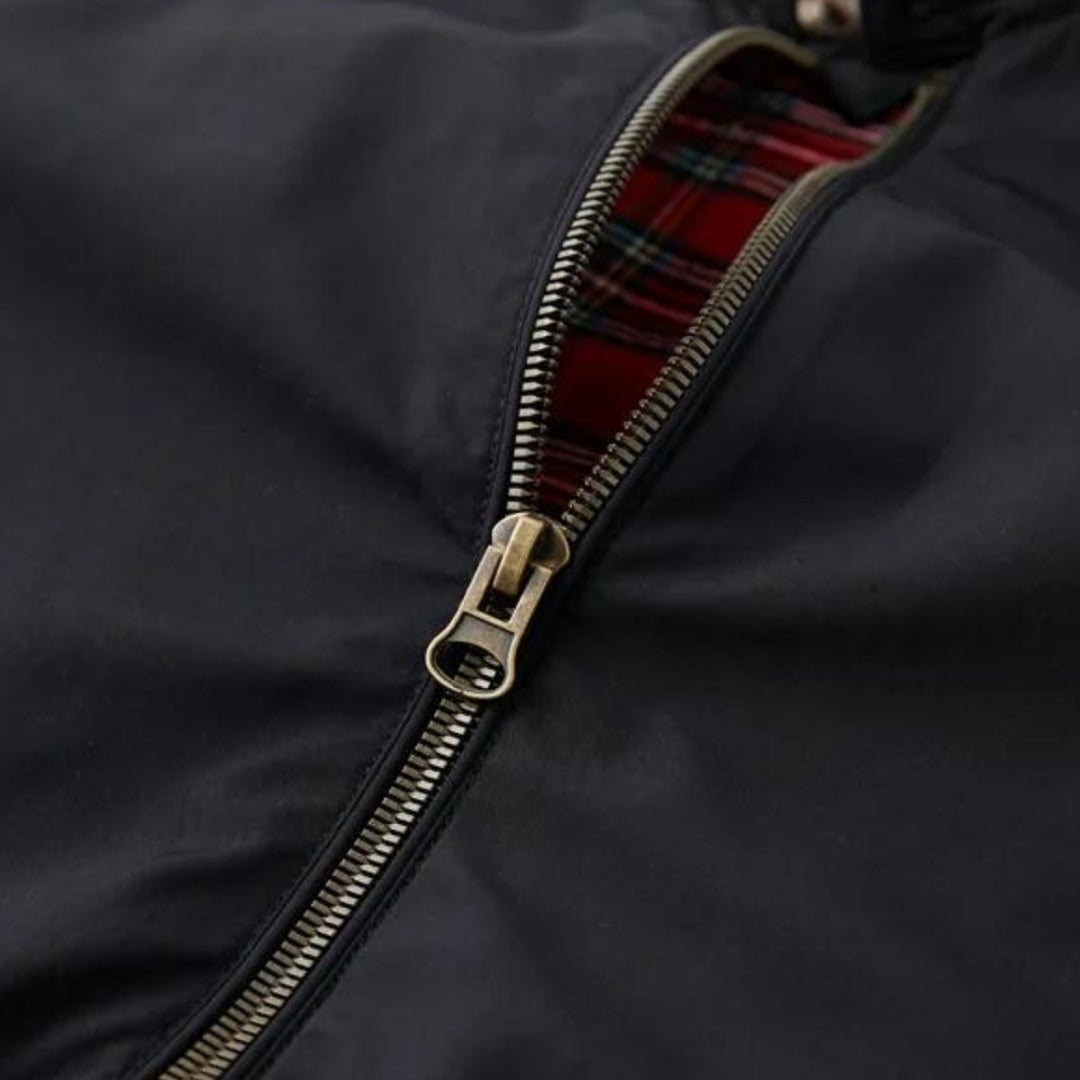 Men's Heritage Tartan-Lined Harrington Bomber Jacket
