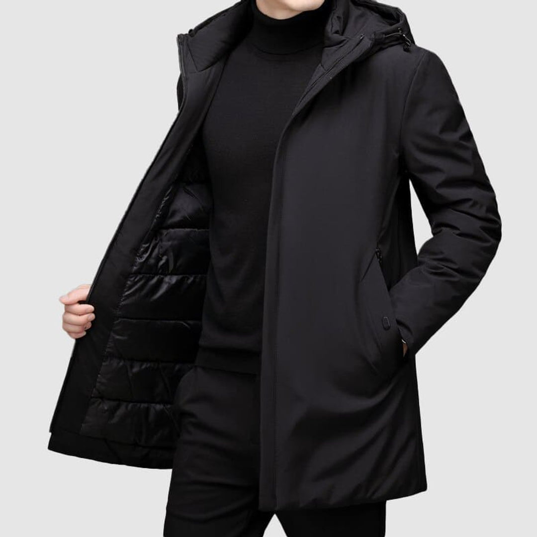Men's Hooded Waterproof Insulated Winter Coat Jacket