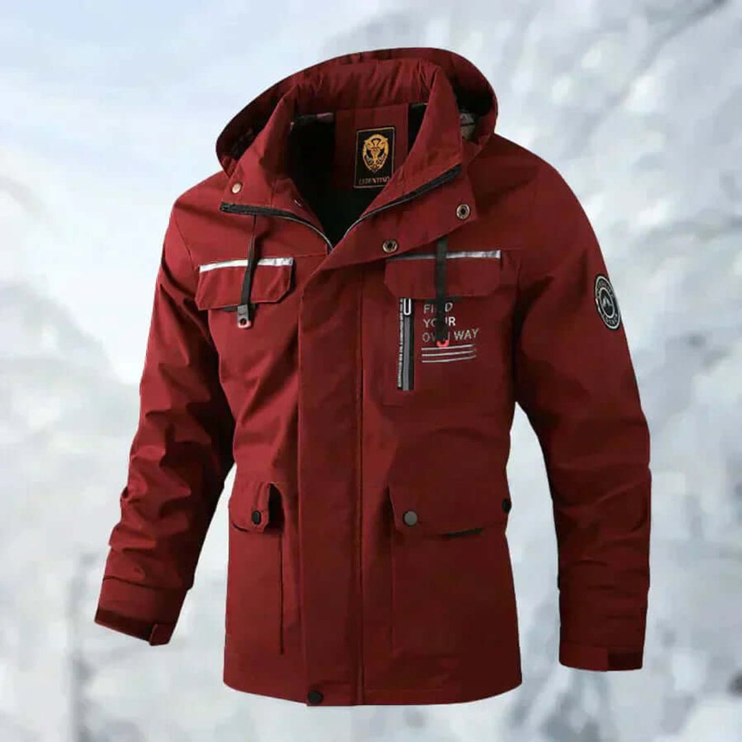 Men's Hooded Waterproof Windproof Softshell Jacket