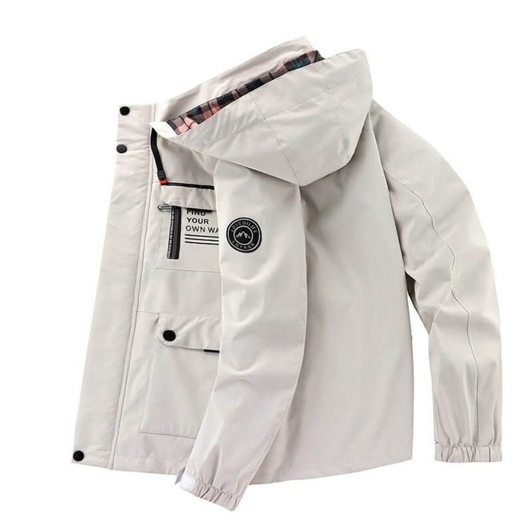 Men's Hooded Waterproof Windproof Softshell Jacket