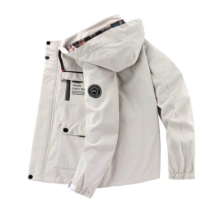 Men's Hooded Waterproof Windproof Softshell Jacket