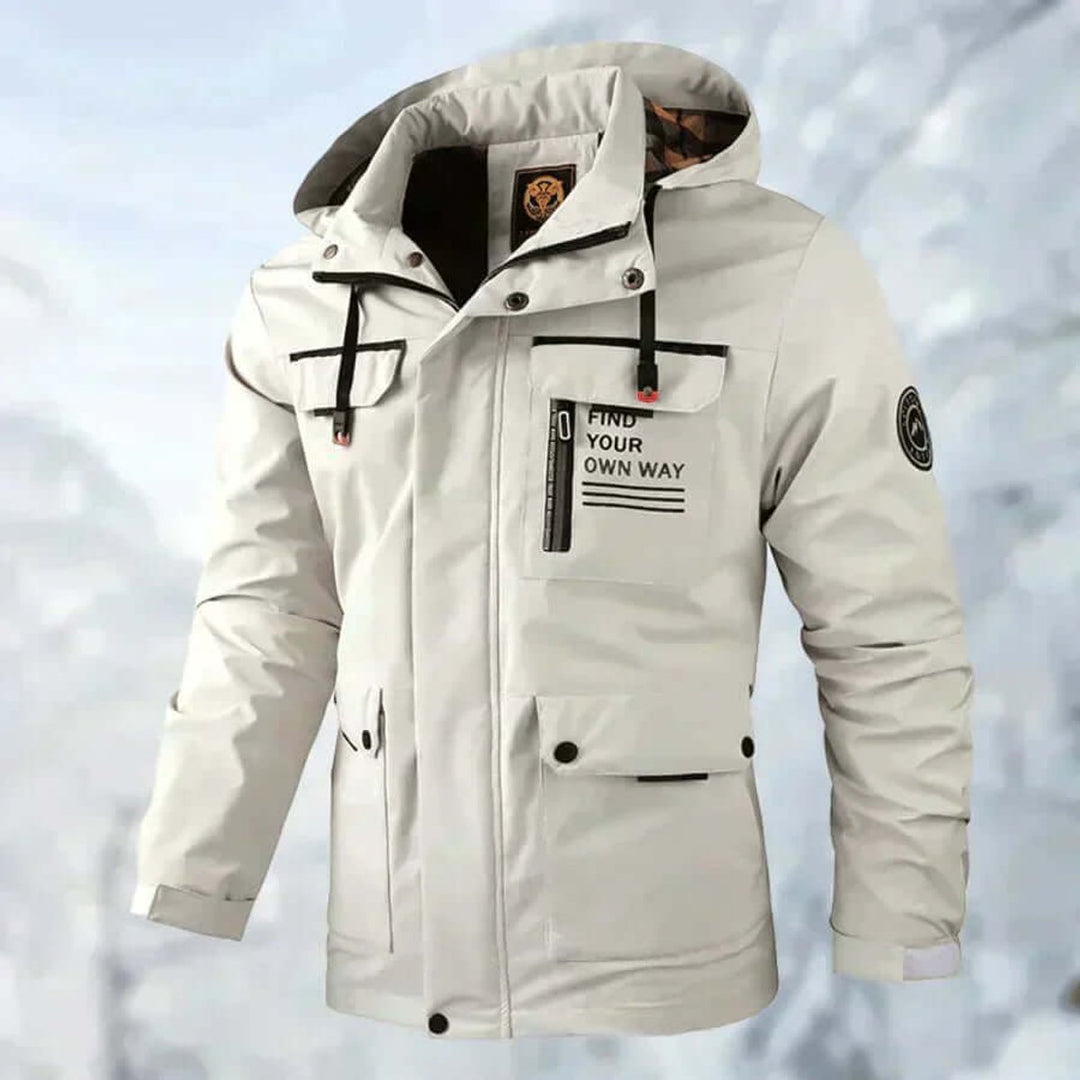 Men's Hooded Waterproof Windproof Softshell Jacket