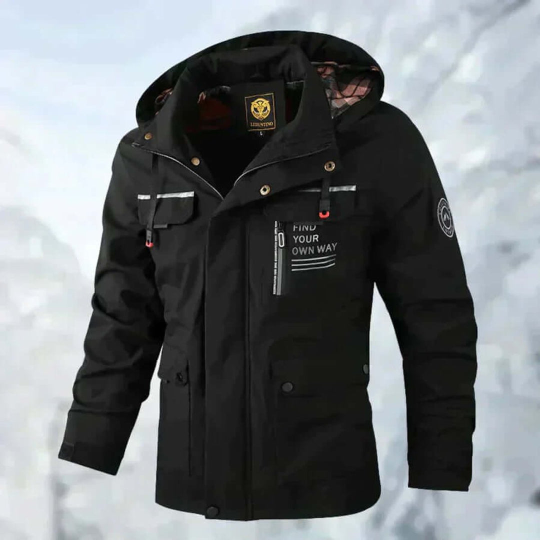Men's Hooded Waterproof Windproof Softshell Jacket