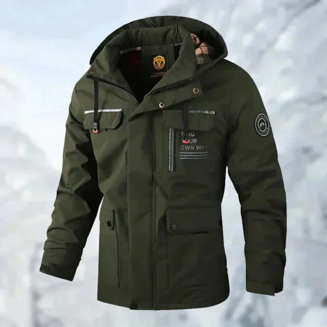 Men's Hooded Waterproof Windproof Softshell Jacket