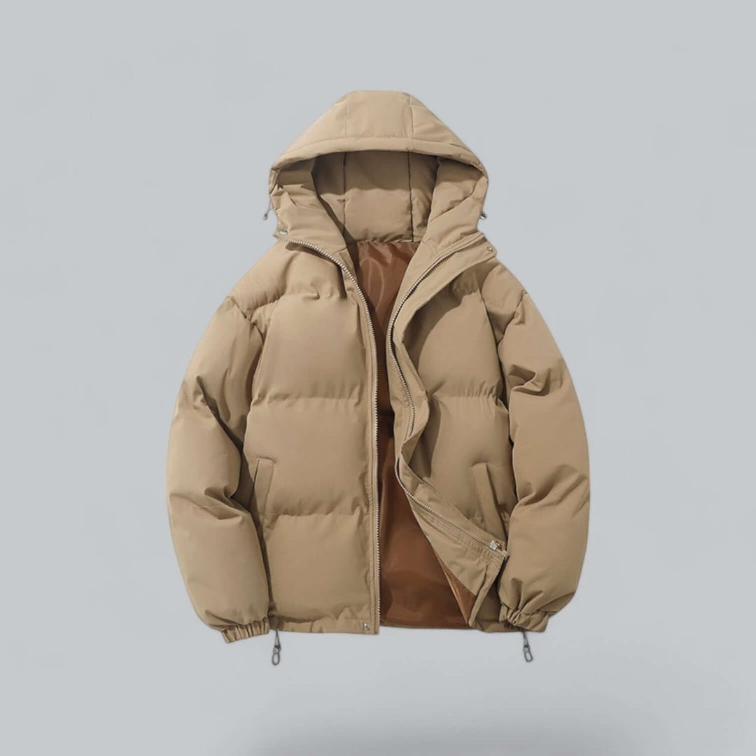 Men's Insulated Hooded Puffer Waterproof Winter Coat Jacket