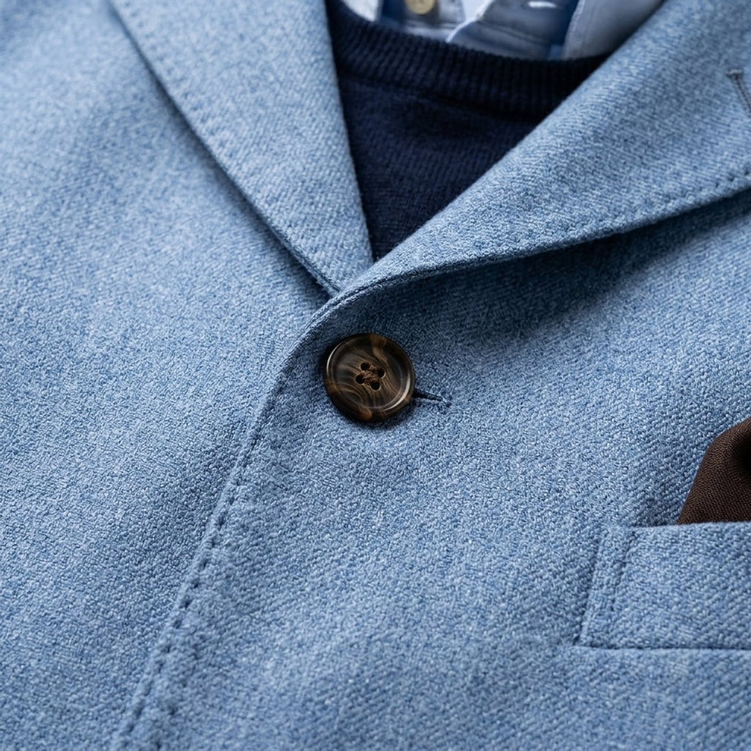 Mens Jacket Single-Breasted Tailored Blazer Coat