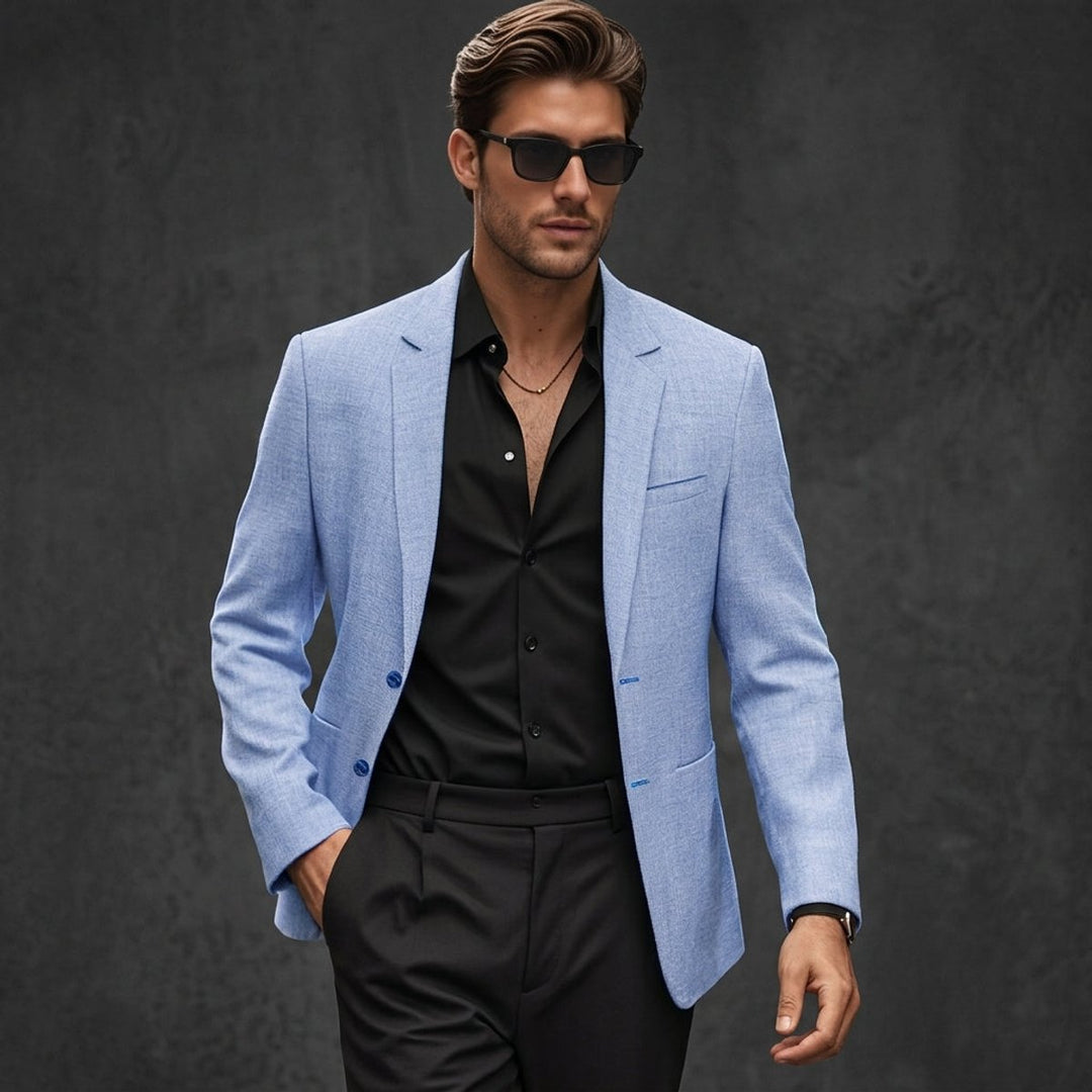 Mens Jacket Softly Structured Linen Blend Suit Blazer